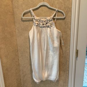 Super pretty silk white prom style dress BCBG
